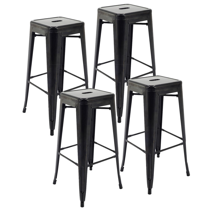 Ivy Bronx Felan Stackable AllWeather RustResistant Metal 30" Patio